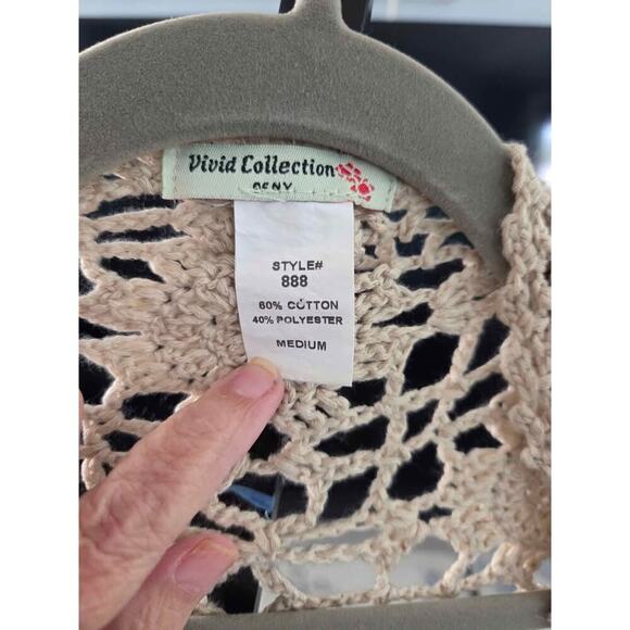 🌞 Boho Crochet Fringe Vest | Vivid Collection | Festival Hippie Chic | Size Med - Picture 7 of 7